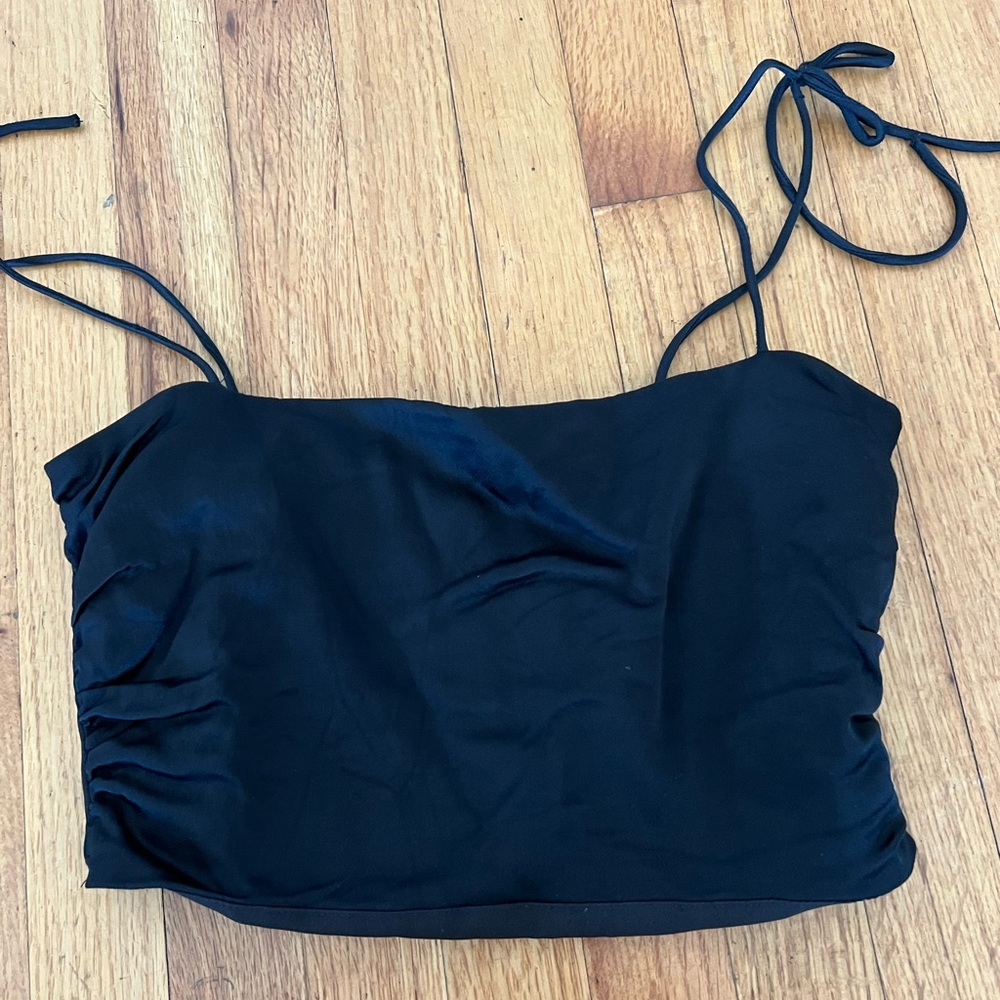 Black crop top